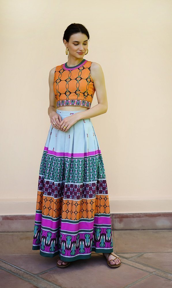 The Deco Vibe long skirt » Goshopia: Slow and Sustainable Fashion