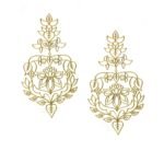 Floral Gold Plated Earrings