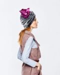 Turban Chic Grey and Purple