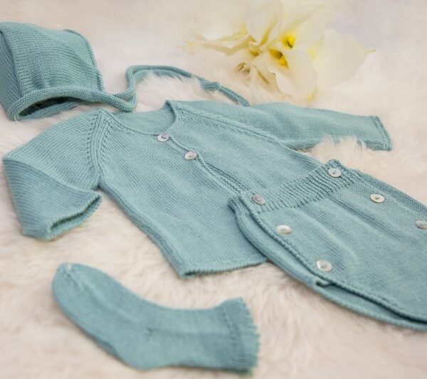 Delicate Crochet Set of Baby Clothes