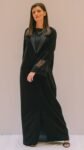 Lace Sleeve Black Abaya
