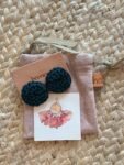 Fefara Crochet Stud Earrings - Teal