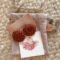 Fefara Crochet Stud Earrings - Henna