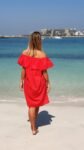 Campeste Floral Red Dress