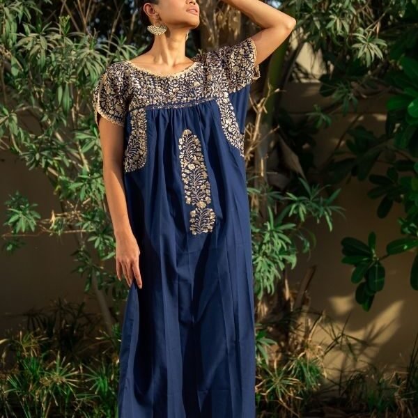 Navy Blue Antonino handmade dresses sustainable dresses