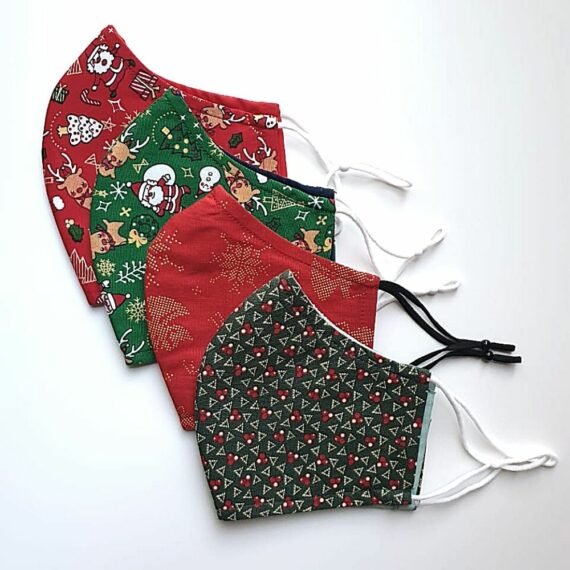 Accessories, Grinch Christmas Print Cotton Fashion Masks