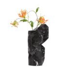 Black Marble Paper Vase Cover by Pepe Heykoop
