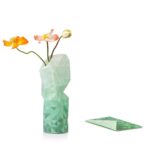Green Gradient Paper Vase Cover by Pepe Heykoop