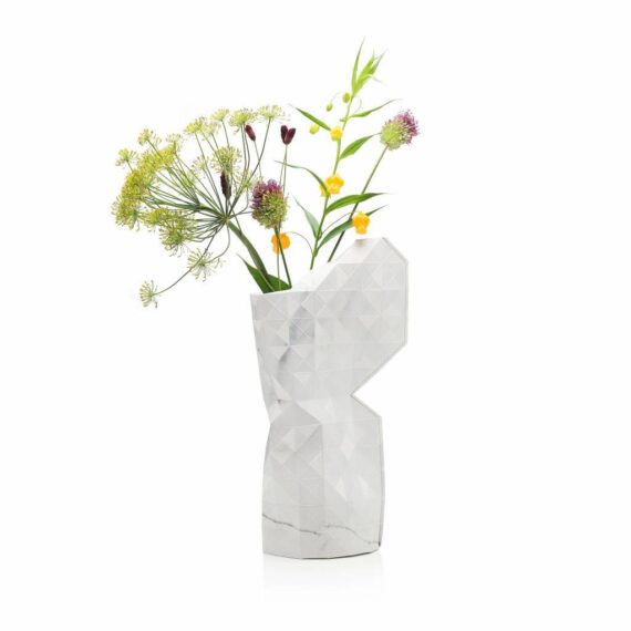 White Paper Vase Cover by Pepe Heykoop
