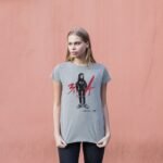 Ladies Organic Cotton T-shirt- Maha in Grey