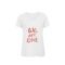 Women's Organic White Cotton T-shirt- We are one