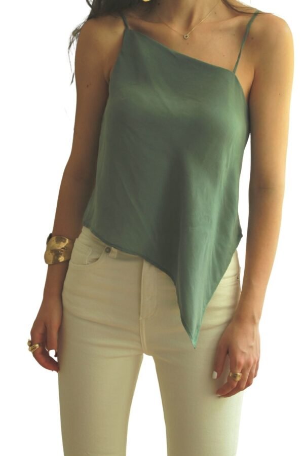 Sitges Top in Cupro