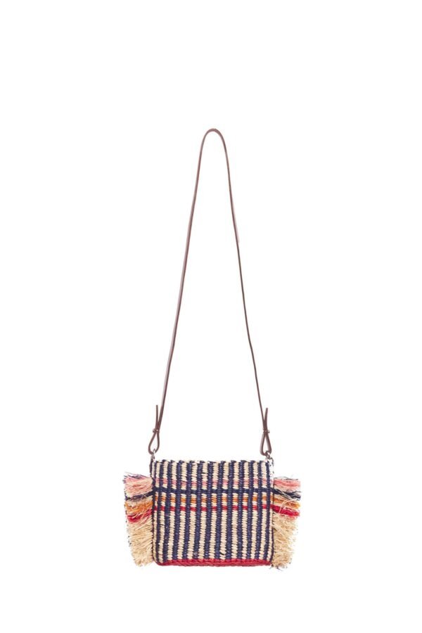 Hana Mini Stripe Raffia Bag