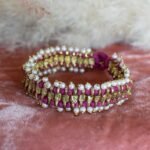 Magenta Dewdrop Bracelet