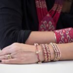 Magenta Dewdrop Bracelet