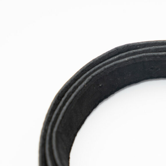 Black Berlin Pinatex Thin Belt