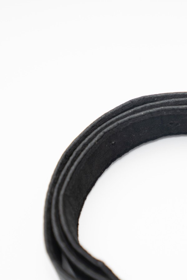 Black Berlin Pinatex Thin Belt