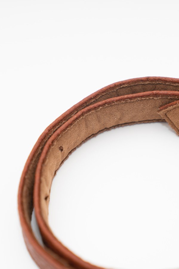 Brown Berlin Pinatex Thin Belt