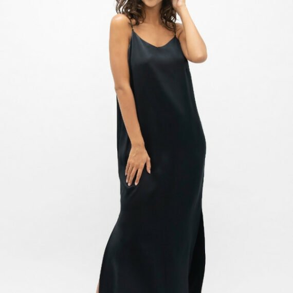 Black Calabar Slip Dress
