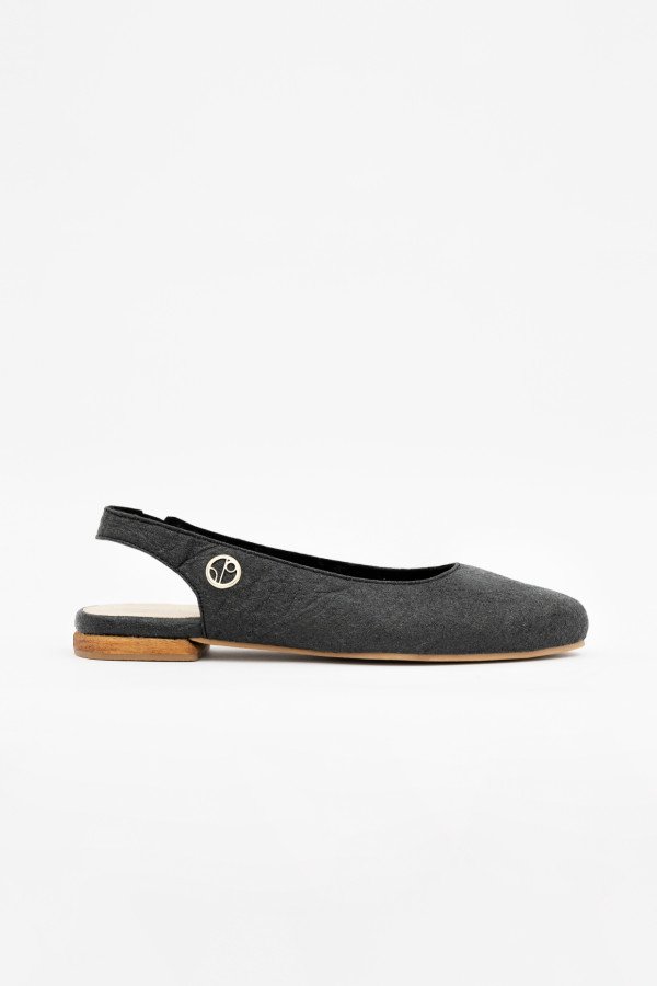 Black Cannes Flat Shoes