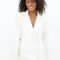 White Havana Oversized Blazer