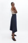 Navy Blue Mallorca Asymmetric Skirt