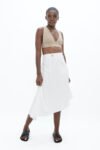 White Mallorca Asymmetric Skirt