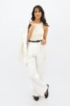 White Sao Paulo Racer Knitted Top