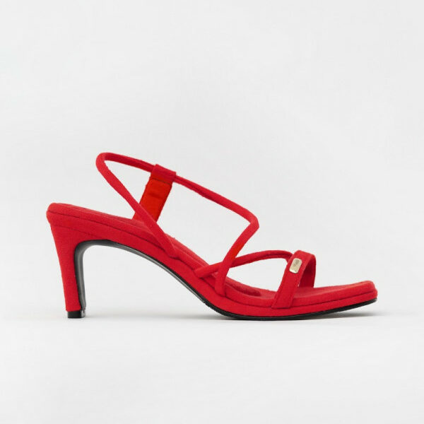 ECO SUEDE eco-friendly shoes RED VEGAS HIGH HEELS