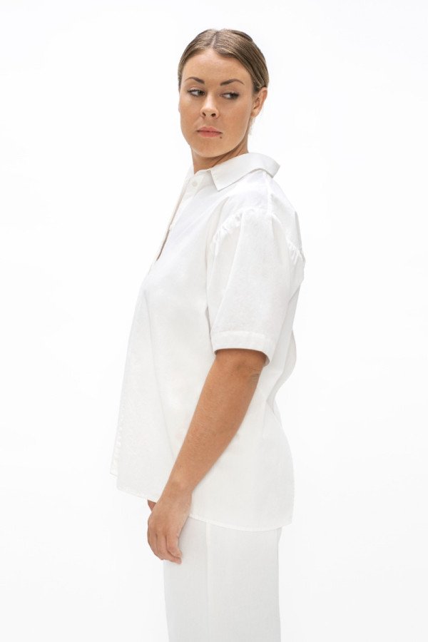 White Vienna Short Sleeves Shirt