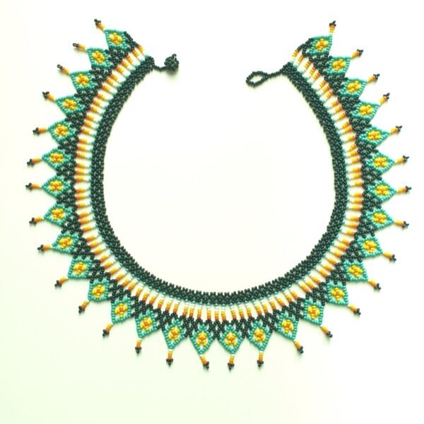 Green Shoots Embera Beaded Necklace