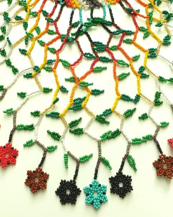 Summer Flowers Embera Beaded Necklace