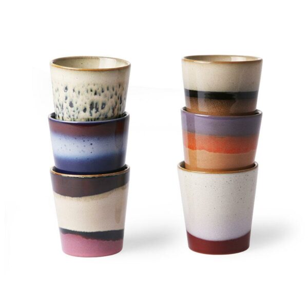 70's Ceramics- Mugs (Set of 6)