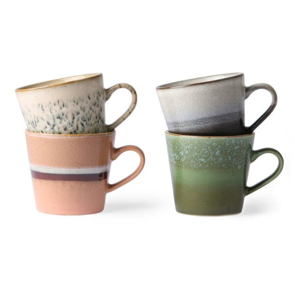 70's Ceramics- Cappuccino Mugs (Set of 4)