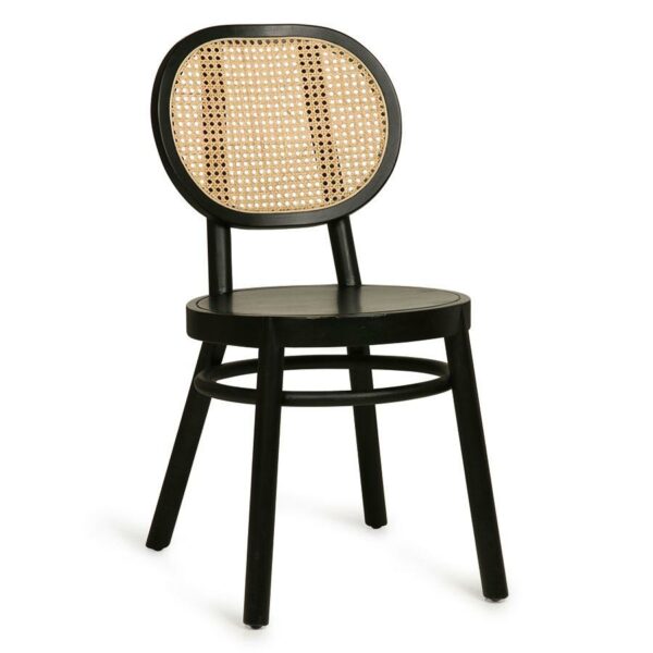 Retro webbing chair - black