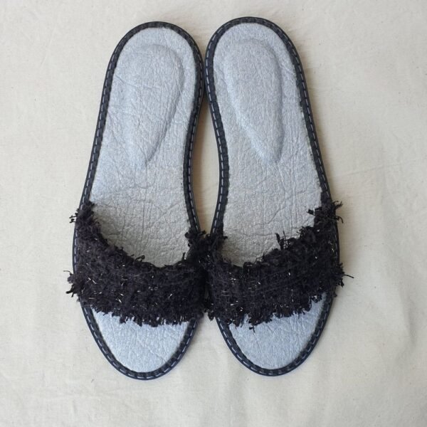tweed sandals