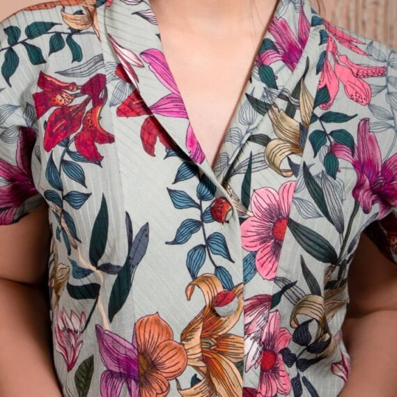 Amaryllis Tie-Up Shirt
