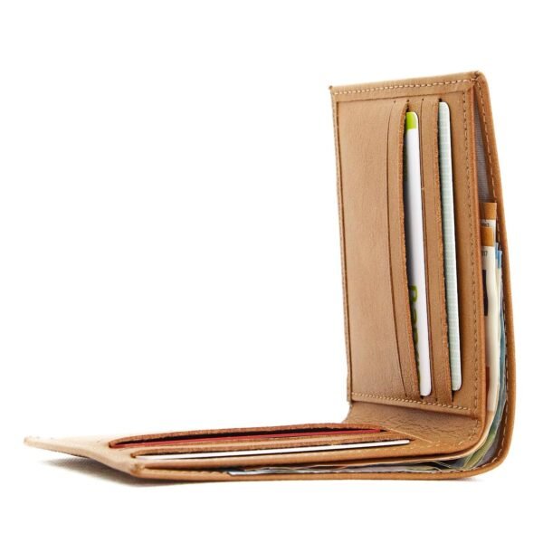 Slim Vegan Wallet -  Camel