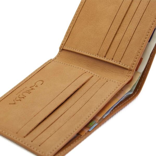 Slim Vegan Wallet -  Camel