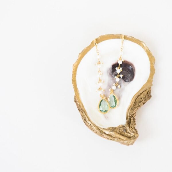 Angel Oak Earrings - Sea Foam Green