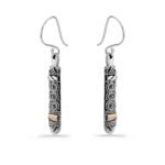 Heliconia Silver & Gold Earrings