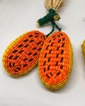Straw Papaya Earrings