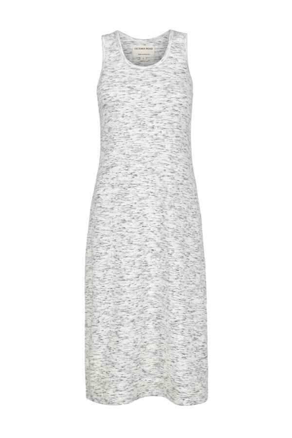 Light Grey Ribbed Dress