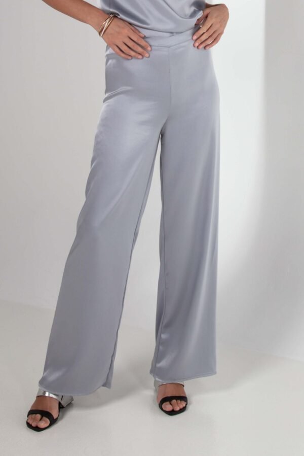 Silver Silk Pants