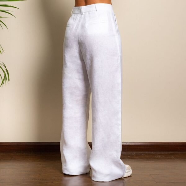 White Linen Trousers