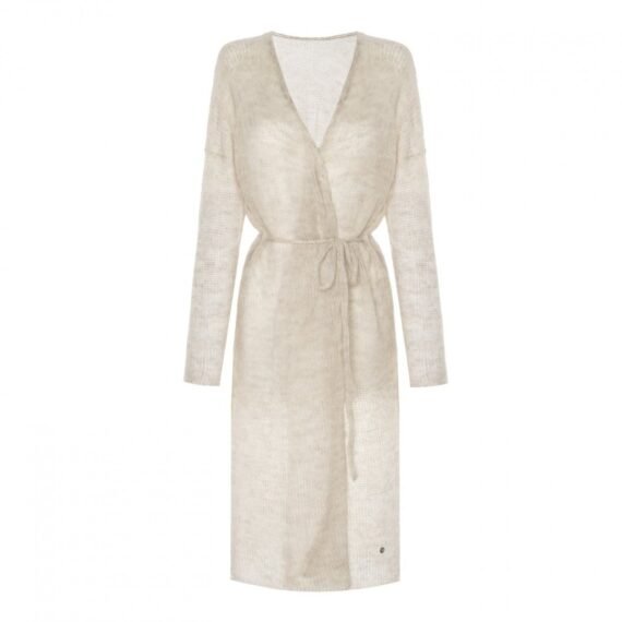 Light Beige Long Cardigan