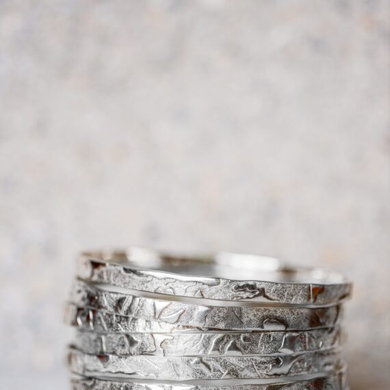 The Gathering Silver Bangles