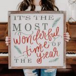 'It's the Most Wonderful Time of the Year' Wooden Sign
