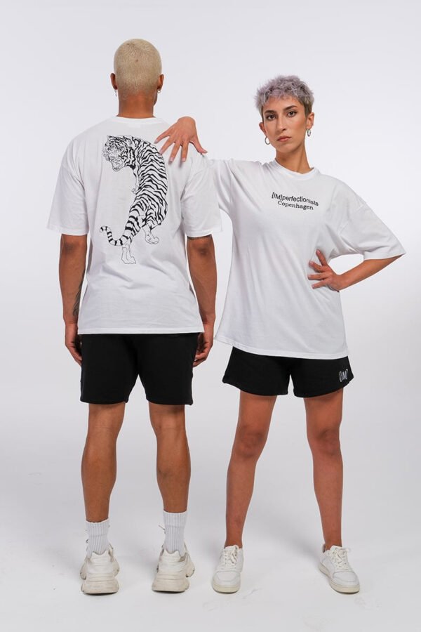 Unisex Tiger White T-Shirt