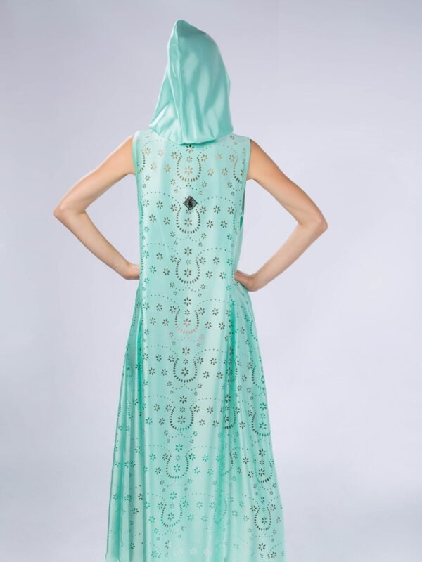 Light Hooded Kaftan- Desert Oasis